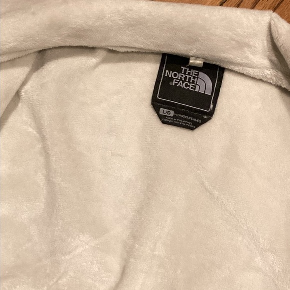 NORTH FACE WOMEN’S CREAM SOFT PLUSH FAUX FUR LINING WINTER JACKET COAT. SZ.L - Picture 11 of 13